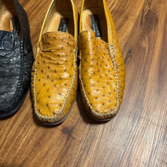 Mezlan Exotic Leather Loafers - Brown, Black, and Tan (3 pairs) Sz 8